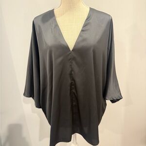 Banana Republic Factory Black Satin Blouse